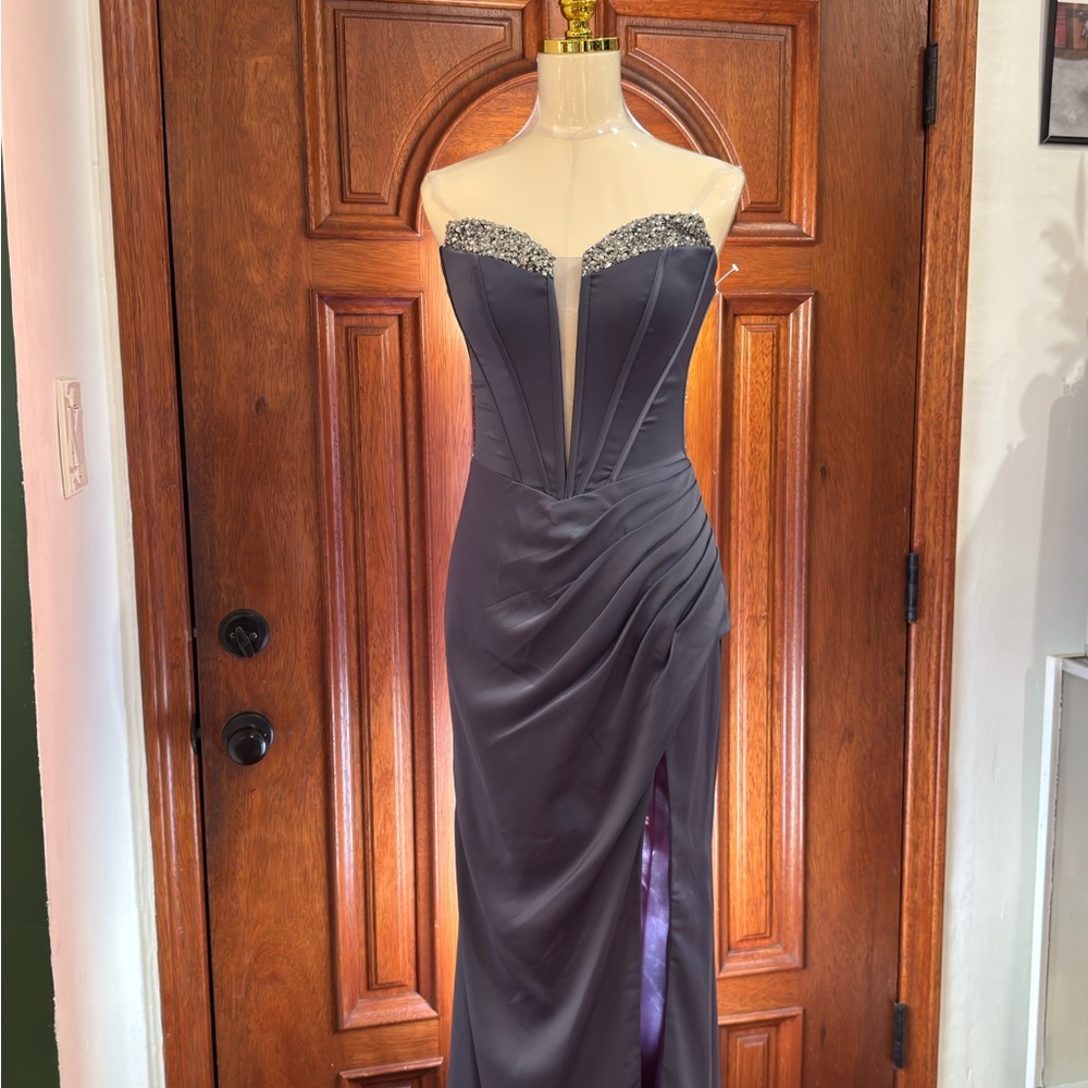 Elegant Prom Dress , Dusty Blue